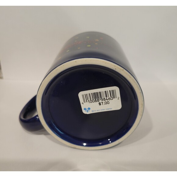 Disney Store 10th Anniversary A Decade of Dreams Blue Ceramic Mug Mickey Pluto - Picture 7 of 7